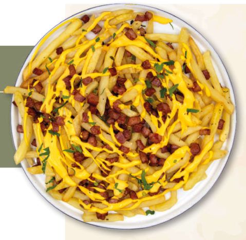 Batatas com Bacon e Cheddar