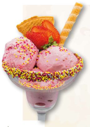 Gelado de morango