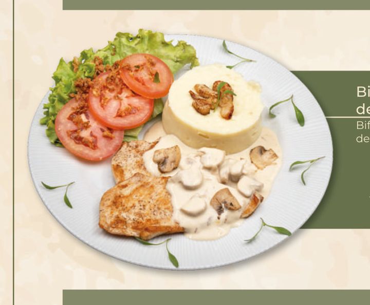 Bife com Molho de Cogumelos