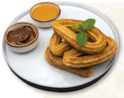 Churros com Nutella e Doce de Leite